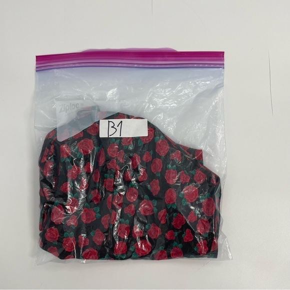 Delicates Rosebud Whimsigoth Lingerie Y2K Mini Satin Slip Dress L Dolls XX - Picture 11 of 11